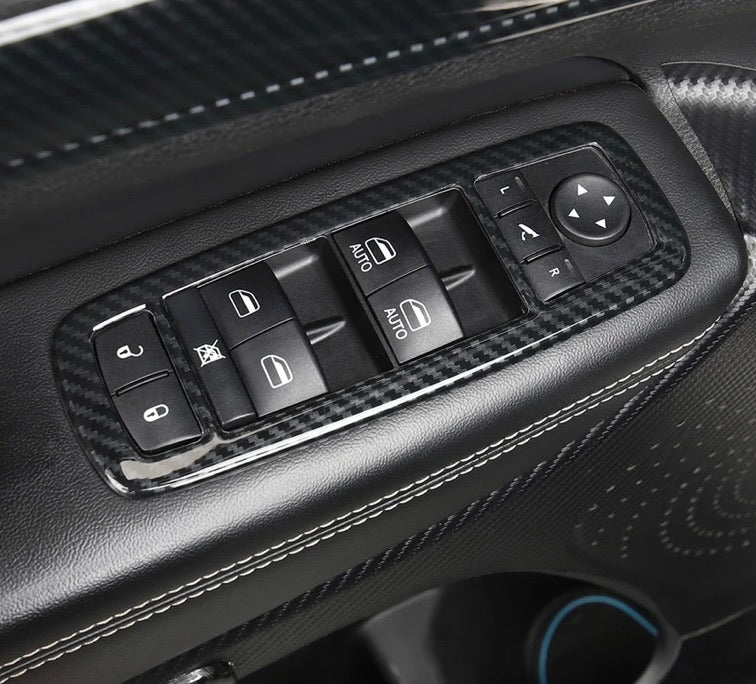 Carbon Fiber Window Switch Panel Trim