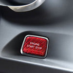 Red Carbon Fiber Push Start Trim