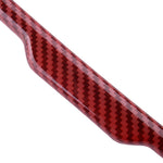 Red Carbon Fiber Rear View Mirror Trim