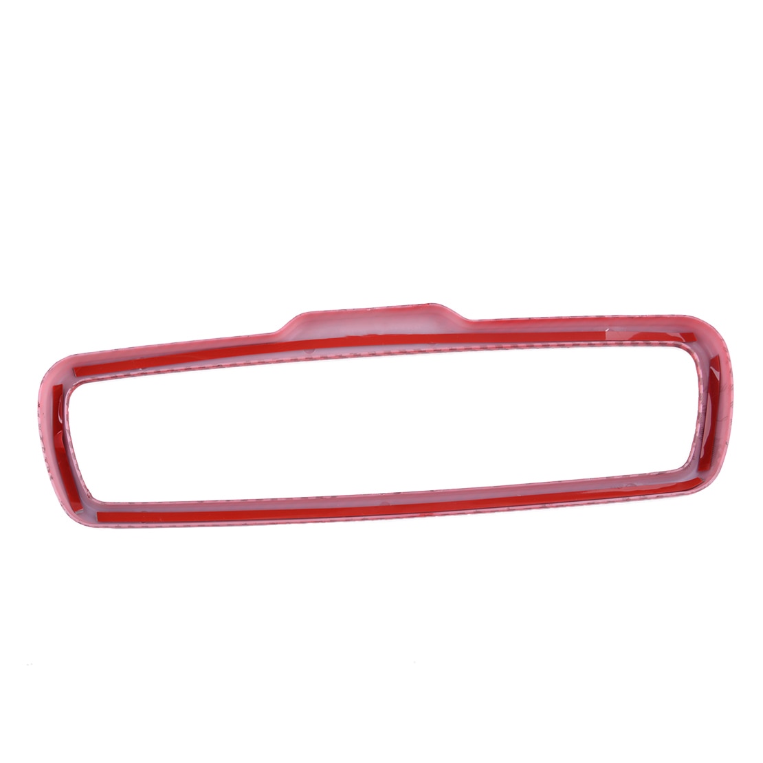 Red Carbon Fiber Rear View Mirror Trim